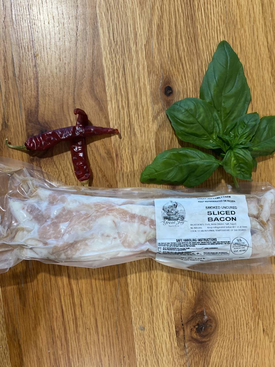 Smoked Uncured Sliced Bacon